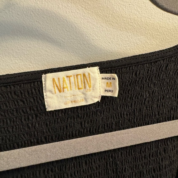 NATION LTD Bianca 80’s Smocked Tee - Picture 5 of 7